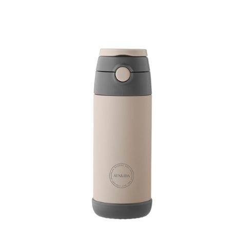 Børns Drikkeflaske med Sugerør - Cream Beige 350 ml